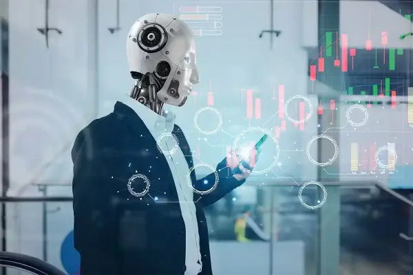 AI-driven corporate operations with advanced technology and automation