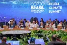 Global leaders discussing climate action roadmap at summit