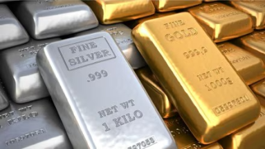 Gold and silver price charts rising amid global market uncertainty