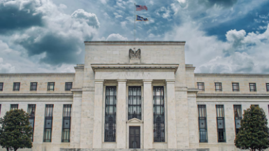 Federal Reserve building in Washington, DC, as markets debate 2026 rate-cut prospects