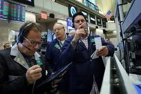U.S. stock market screens showing gains after CPI release